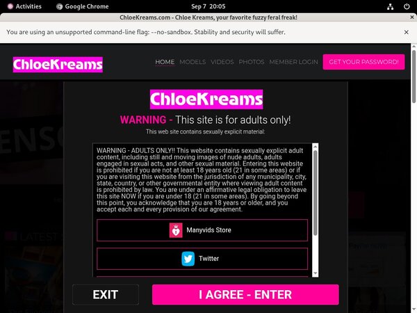 Chloekreams Epoch Page