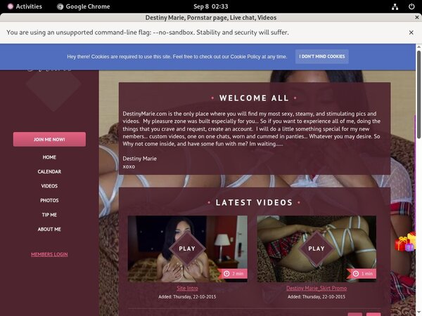 Cracked Sexxidestiny.modelcentro.com Account