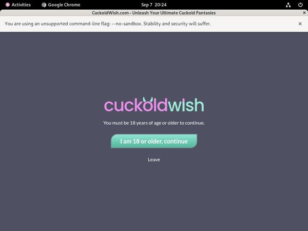 Cuckold Wish Using Discount