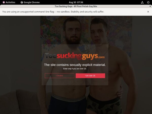 Discount Toesuckingguys Trial Membership