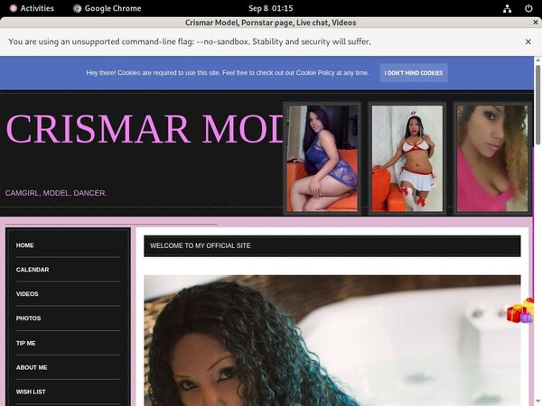 Free Accounts For Crismarhotxxx.modelcentro.com