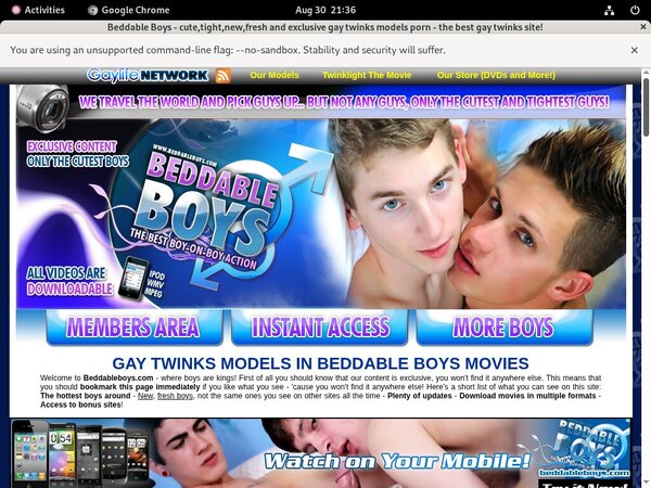 Get Beddable Boys Membership Discount