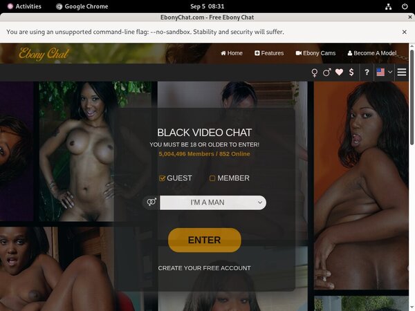 Get Ebonychat.com Password