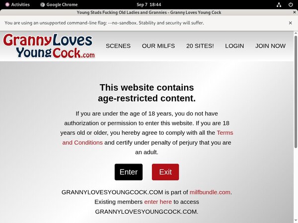 Grannylovesyoungcock.com Day Trial Membership