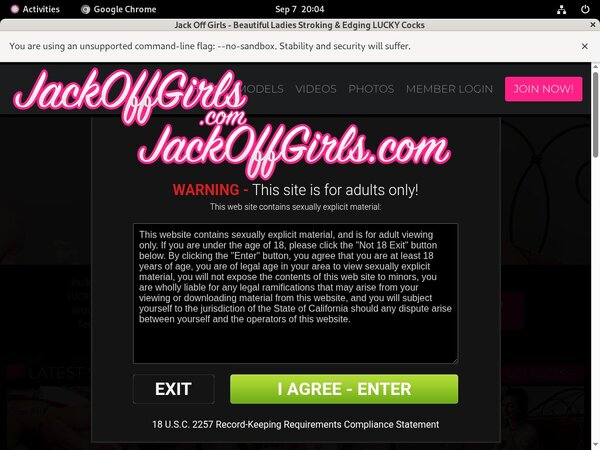 Jackoffgirls.com Login Account
