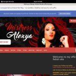 Mistress Alexya Password Details
