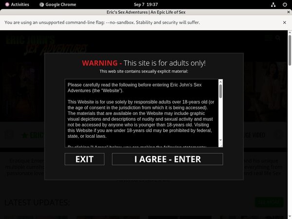 New Ericjohnssexadventures Site Rip New Ericjohnssexadventures Site Rip