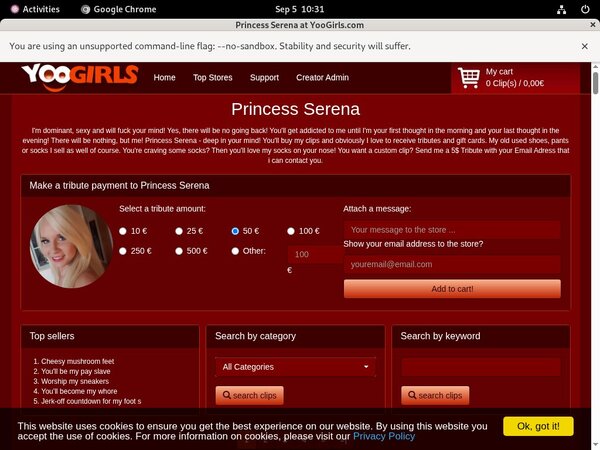 New Princess Serena Porn