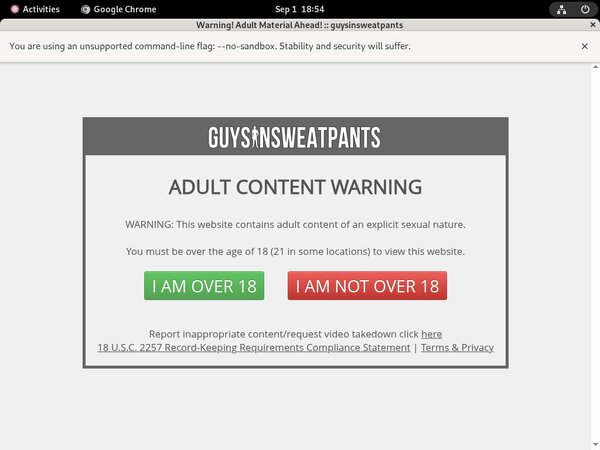Password For Guys In Sweatpants