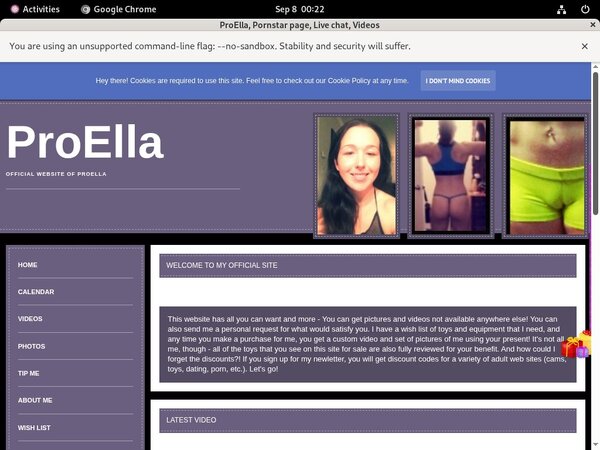 ProElla Signup Page