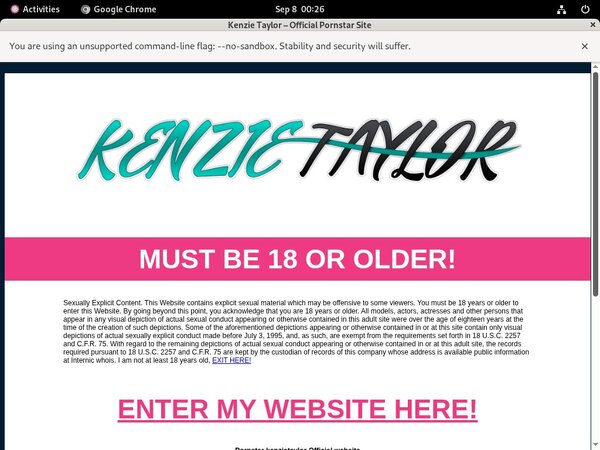 Sign Up For Kenzie Taylor