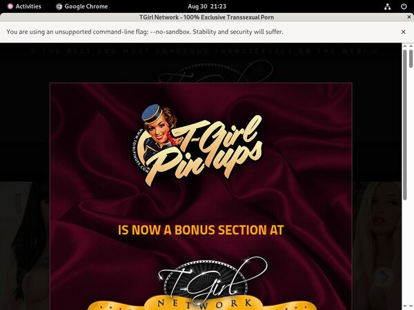 Try TGirl Pinups For Free