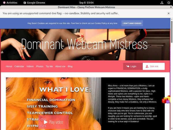Limited Dominant Miss - Classy FinDom Webcam Mistress Discount Offer